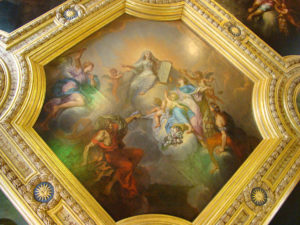 Détail du plafond de la Cour d'appel du parlement de Bretagne : le triomphe de la justice.